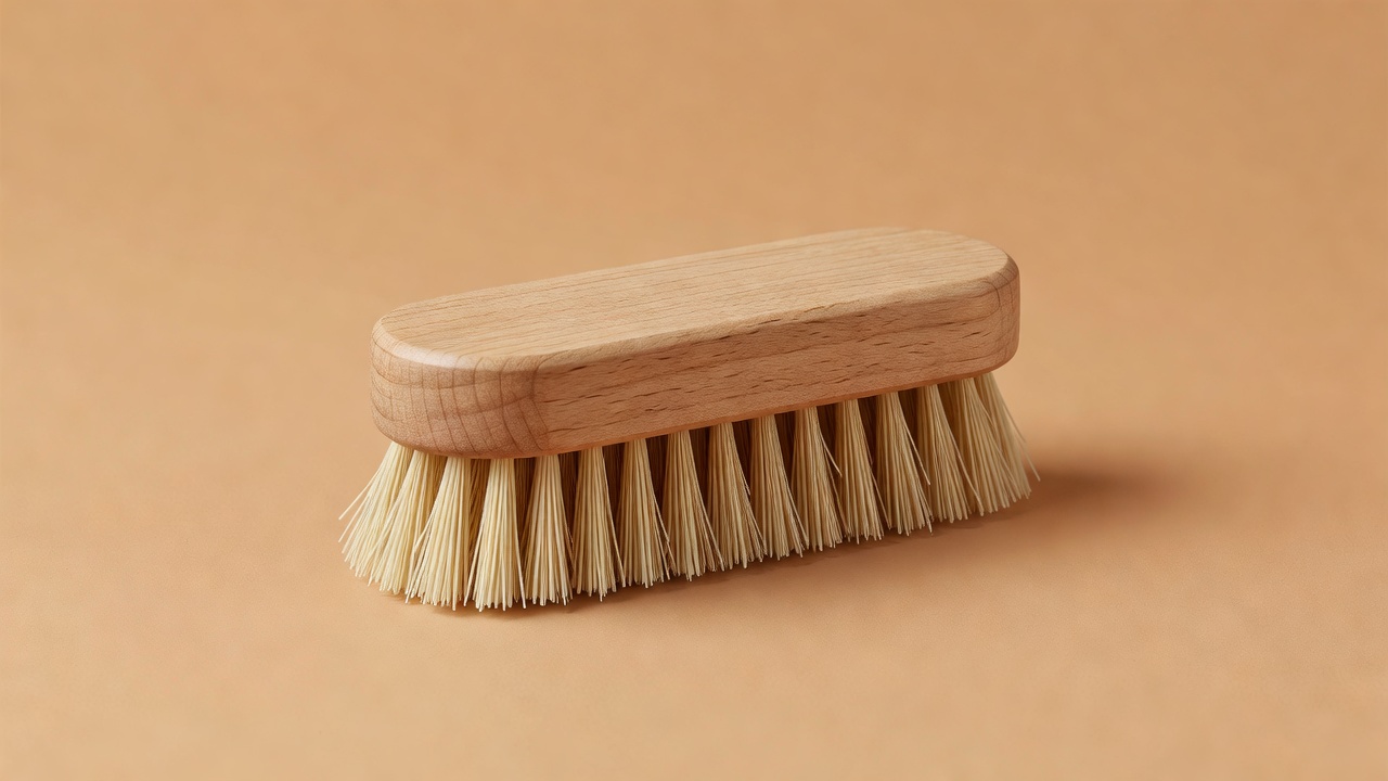 A simple household product presented on a plain, warm-toned background